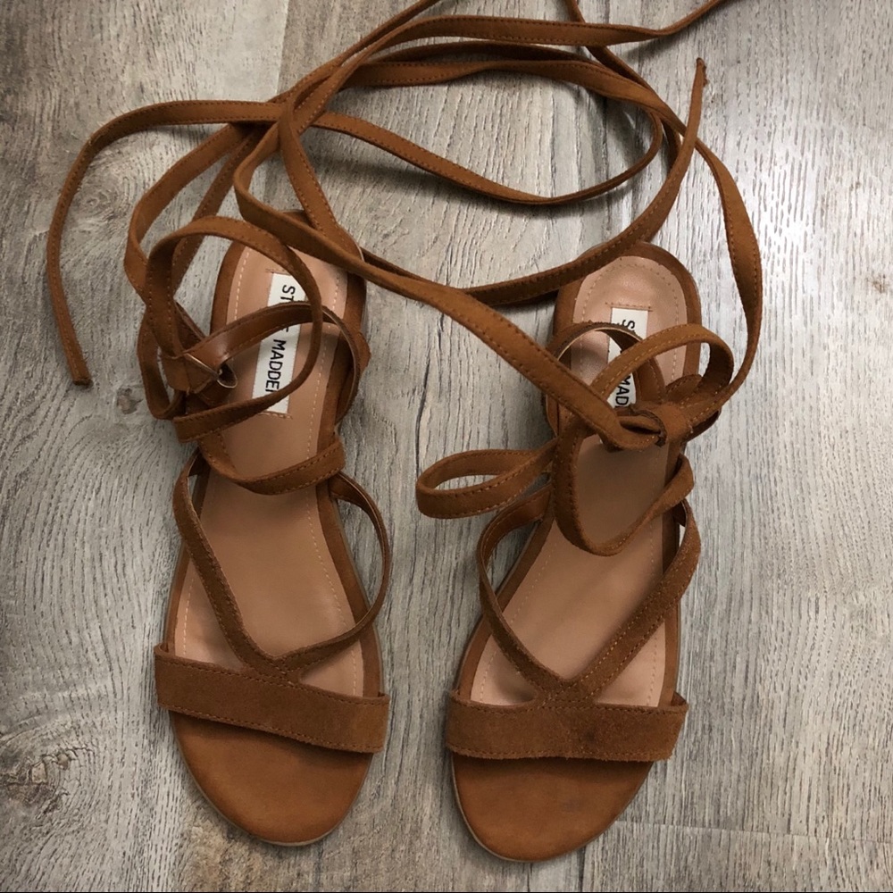 Steve Madden suede gladiator sandals